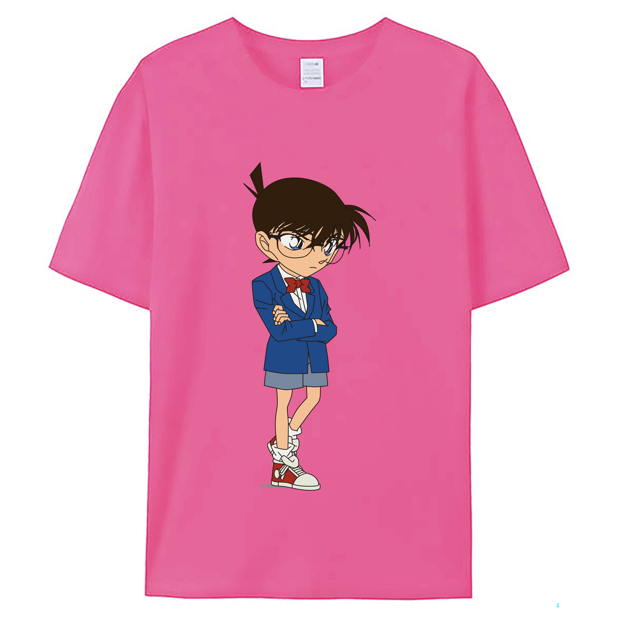 （画像用） 名探偵コナン 江戸川 コナン Detective Conan Conan Edogawa レディースカジュアルプリントTシャツ（綿100％）